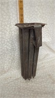 Vintage Metal/Tin 6 Tapered Antique Candle Mold