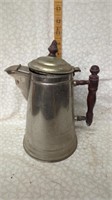 Antique Majestic Coffee Pot Silver on Copper