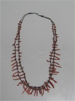 Vtg Two Strand Southwestern Necklace Unmarked