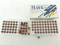 (97Pcs.) .44Cal 350Gr. Bullets, Hawk Precision