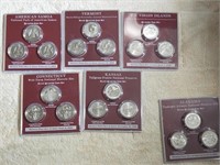 2020 and 1 2021 US state national park quarters.