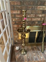LARGE BRASS CANDLE HOLDER