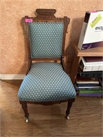 2 PIECE MATCHED ANTIQUE EASTLAKE CHAIRS