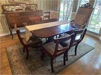 VINTAGE DUNCAN PHYFE STYLE DINING TABLE NOTE