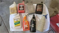 Assorted Oils and Cleaners - all open containers &