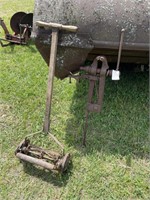 Antique Vice and Reel Mower