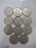 (11) 1963-D Franklin 1/2 Dollars