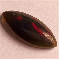 CERT 1.25 Ct Black Fire Opal, Marquise Shape, GLI