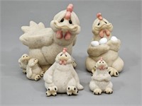 Lot: 2002 Clarisse's Chicks Resin Figurines