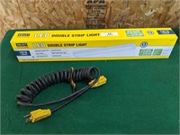 NIB LED Double Strip Light & Extension Cord