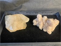 2pc Cartus Fluorite, Smoky Quartz Minerals