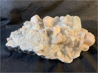 Mineral Specimen: Fluorite Selenite on Matrix