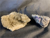 2pc Dogtooth Quartz Mineral Specimens
