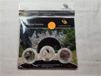 2015 Blue Ridge Parkway 3 Coin Set P,D&S Proof