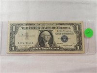 1-One Dollar 1957B Silver Certificate CH CU