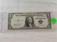 1-One Dollar Star Note Series 1935F Silver