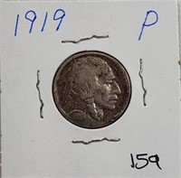 1919P Buffalo Nickel