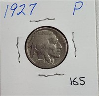 1927P Buffalo Nickel