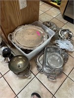 GIGANTIC LOT OF MIXED SILVERPLATE