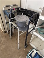 LARGE LOT OF MOBILITY ITEMS ROLLATOR MORE