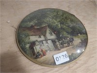 Countryside Art in Convex Dome Frame