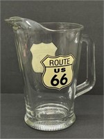 Route US 66 Glass Pitcher