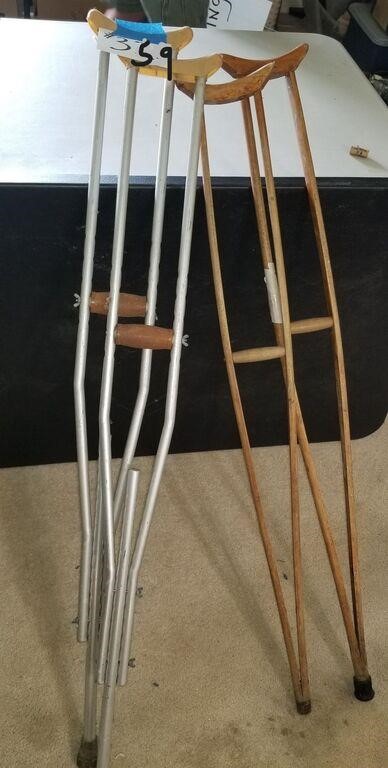 2 Pair of Crutches