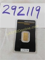 Argor-Heraeus 2 gram .9999 Gold Bar