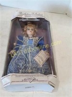 Sapphire Birthstone Collection Porcelain Doll