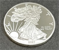 2021 REPRO Liberty Dollar Coin 1 oz. Fine Silver