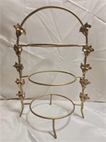 Gold painted Pie Plate Holder