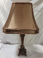 Wood table lamp