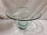 Light green glass bowl