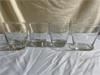 4 Piece Glass Cups