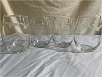 4 Piece of Glass Cups