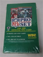 Sealed Box of 1990 Pro Set Football Card Wax Packs