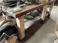 HD wooden shop bench—3’x7’ (no contents)