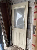 32” wide x 79” tall entry door with built-in blind