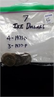 7- IKE DOLLARS (DATES IN PHOTOS)