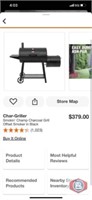 grill Char-Griller Smokin' Champ Charcoal Grill