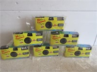 6x NEW 35MM SINGLE USE CAMERA WITH FILM