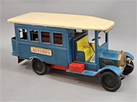 1960's Japan Cragstan Tin Autobus Toy