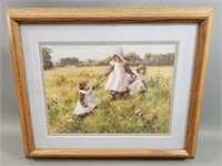 Framed Print- Picking Wild Flowers by Will Affleck