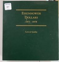EISENHOWER DOLLARS 1971-1978 W/ SILVER PROOFS