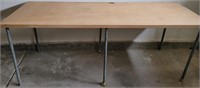 B - HAND MADE WORK TABLE 79"L  (G1)