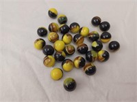 30 Vintage Bumble Bee Marbles