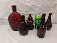 4 Wheaton Bottles and Other tallest 5"