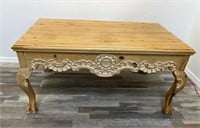 Pine hand-carved country French table