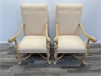 Pair of Kreiss collection arm chairs
