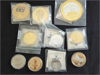 10 medallions from The American Mint